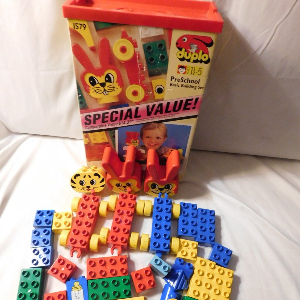 Vintage Duplo #1579 Preschool Basic Building RETIRED SET